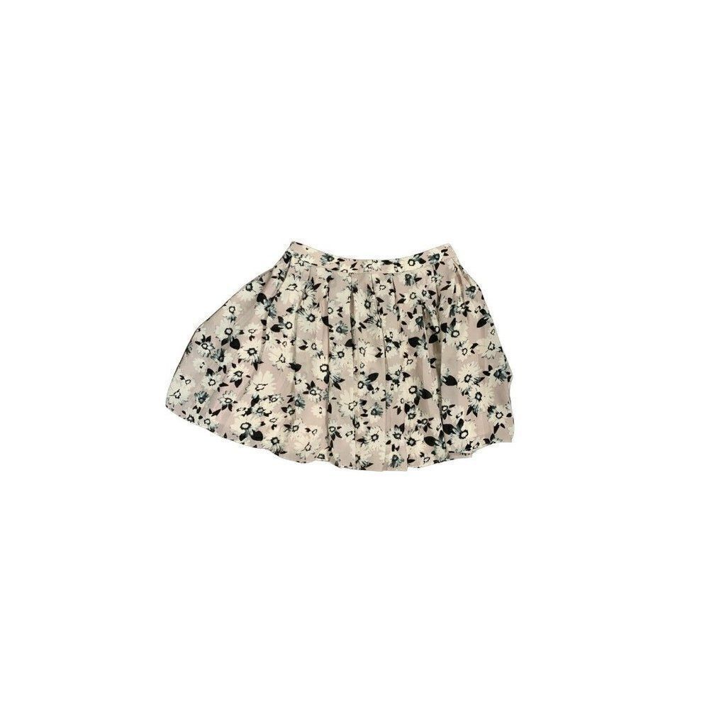 banana republic womens pink white black fit flare mini skirt 0 xxs xs Petite